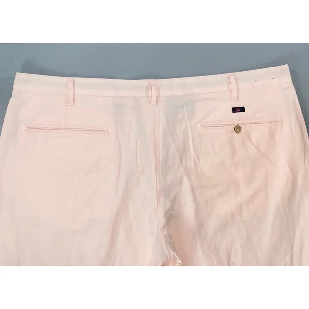 Faherty MBU2263 Men's Tradewinds Linen Blend Chino Shorts. Pink, Size 42. NWOT!